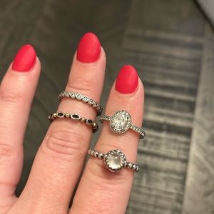 Pandora rings, fits size 6 1/2
